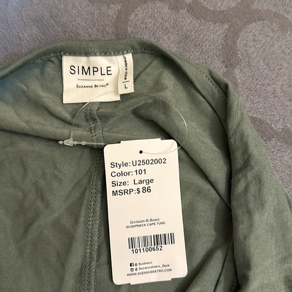 NWT SIMPLE BY SUZANNE BETRO BLOUSE - Picture 5 of 8